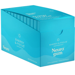 Peppermint Energy and Focus Gum (12 Pack)