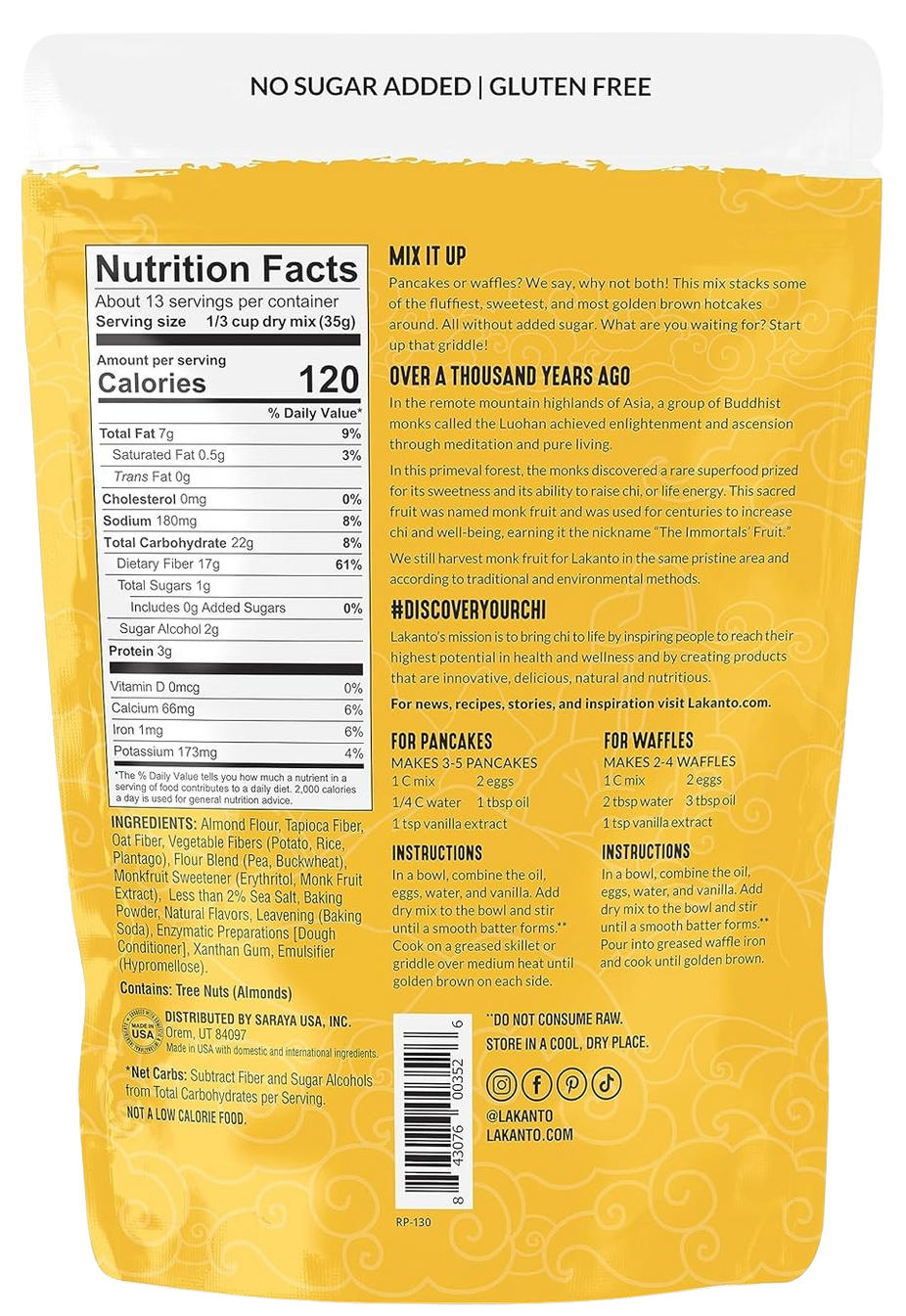 Pancake & Waffle Mix - No Sugar Added