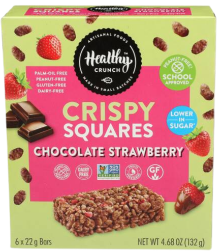Chocolate Strawberry Crispy Squares (6 CT)