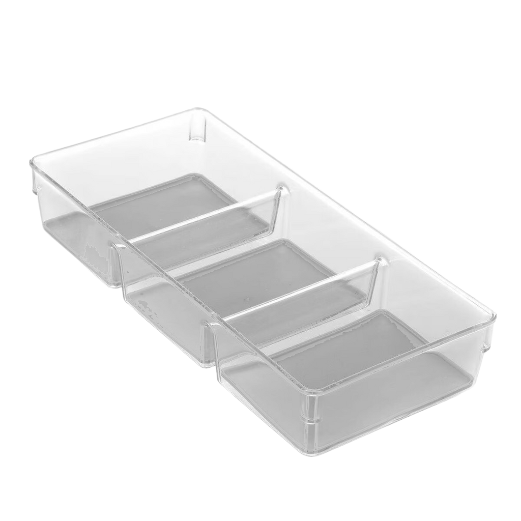 Kitchenware 3-Section Plastic Storage Organizer with Non-slip Bottom ...