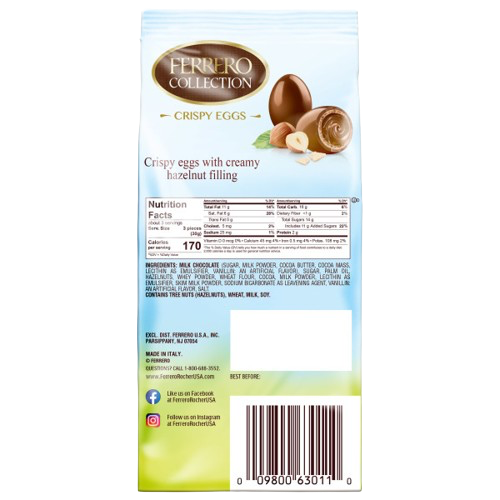Crispy Hazelnut Eggs with Creamy Interior (2 Pack)