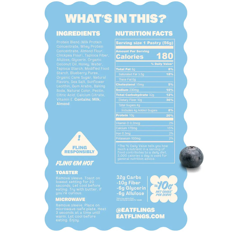 Protein Oozy Blueberry Toaster Pastries