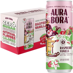 Herbal Sparkling Water - Raspberry Vanilla (12 Pack)
