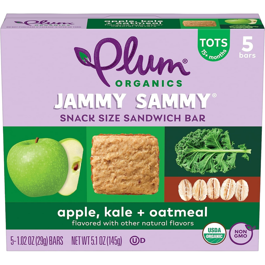 Apple, Kale + Oatmeal Jammy Sammy Snack Size Sandwich Bar (5 CT)