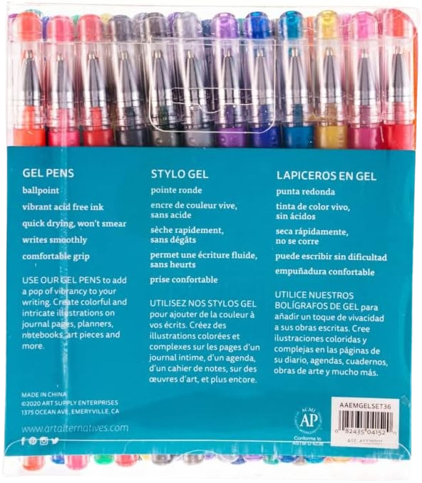 Gel Pen Set (36 Pack)