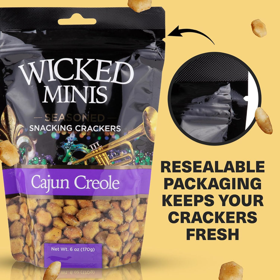 Cajun Creole Mini Seasoned Crackers