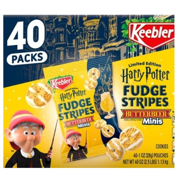Harry Potter Fudge Stripe Cookies - Butterbeer Minis (40 Pack)