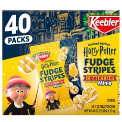 Harry Potter Fudge Stripe Cookies - Butterbeer Minis (40 Pack)