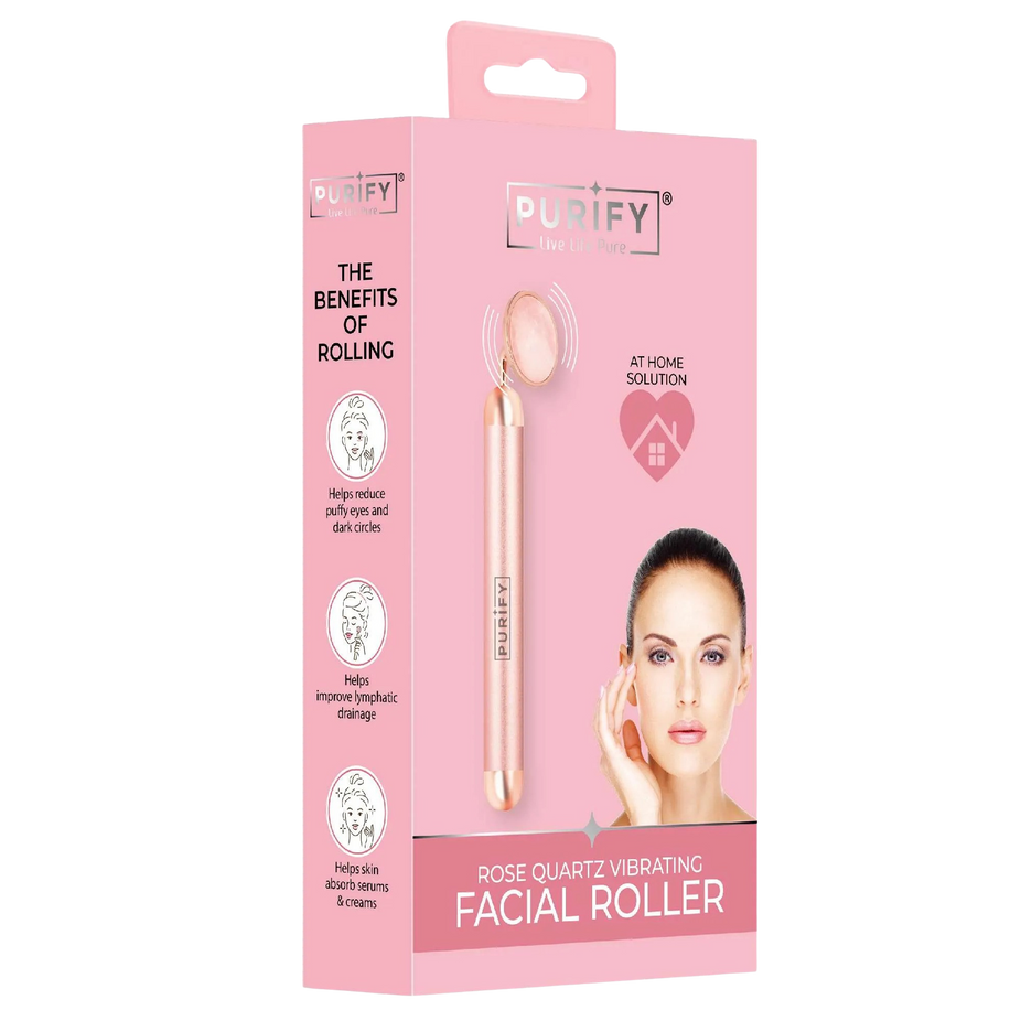 Rose Quartz Vibrating Facial Roller