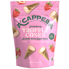 Strawberry Truffle Cones