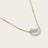 14k Solid Gold Cultured Pearl Solitaire Necklace
