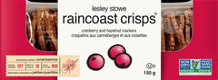 Raincoast Crisps Cranberry & Hazelnut Crackers (wrong image)