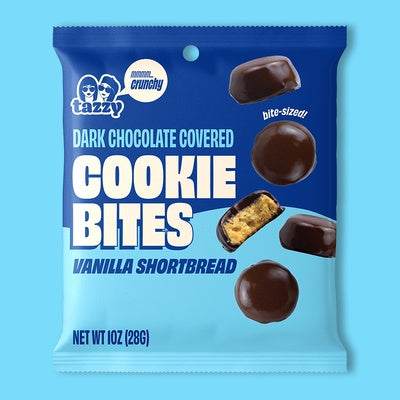 Dark Chocolate Vanilla Shortbread Cookie Bites (6 Pack)