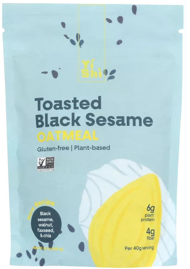 Toasted Black Sesame Oatmeal Pouch