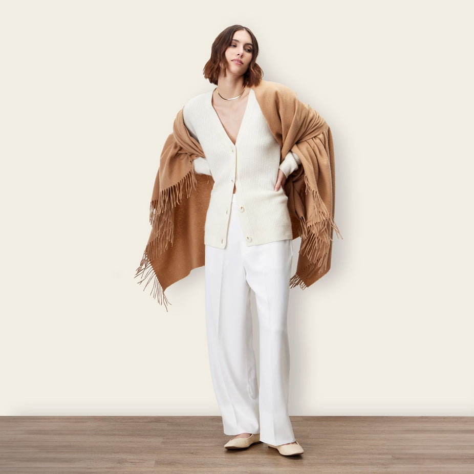 Cleo Oversized Cashmere Scarf
