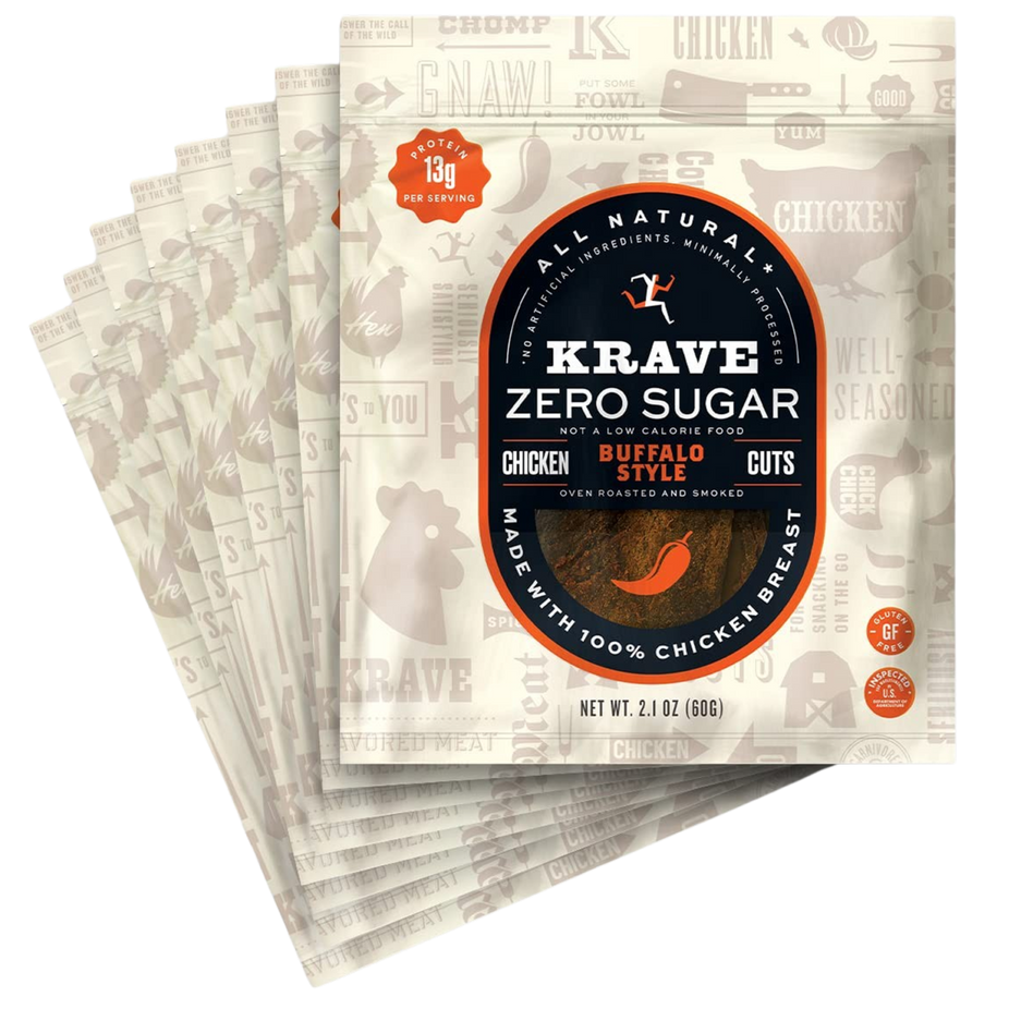 Zero Sugar Buffalo Style Chicken Jerky (8 Pack)