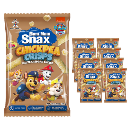 Paw Patrol Snax Chickpea Crisps White Cheddar Cheese (8 Pack)