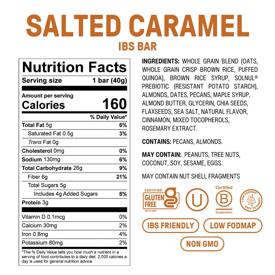 Salted Caramel IBS Bar (12 CT)