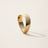 14k Solid Gold Curved Ring