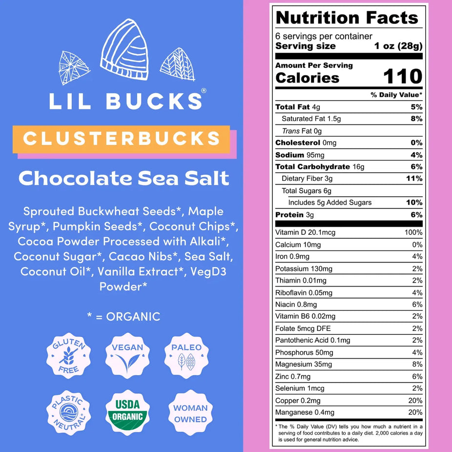 Chocolate Buckwheat Granola Clusters