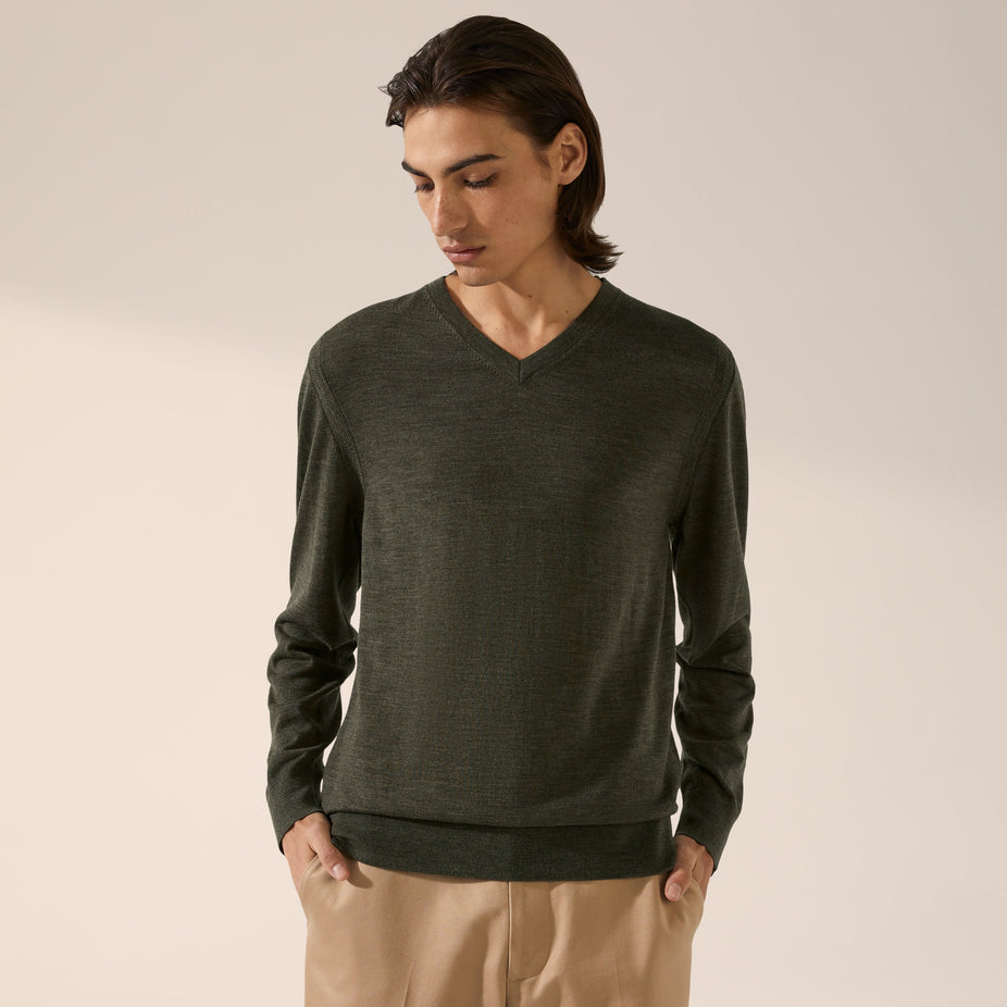 Cole Merino Lightweight V-Neck Sweater