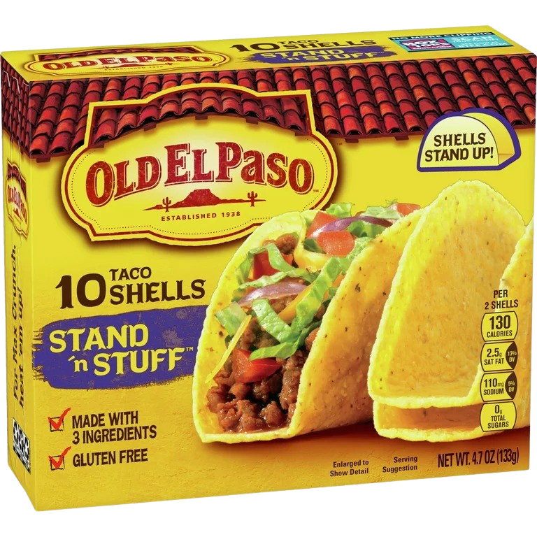 Stand 'n Stuff Yellow Corn Taco Shells (10 CT)