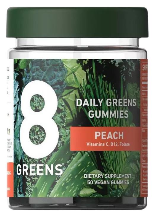 Peach Daily Greens Gummy Vitamins