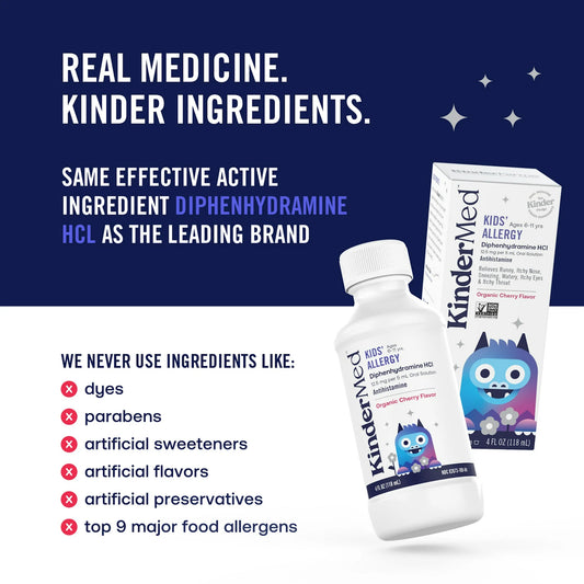 Kids' Allergy Liquid Medicine - Organic Cherry Flavor