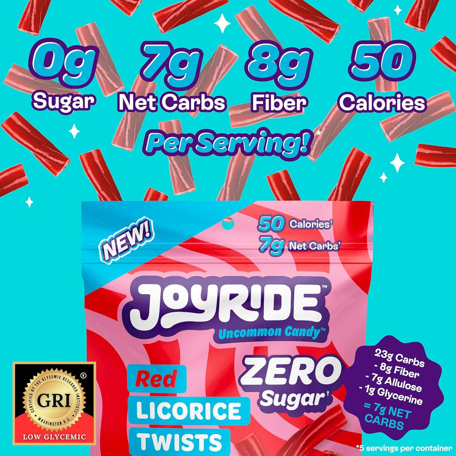 Zero Sugar Red Licorice Twists