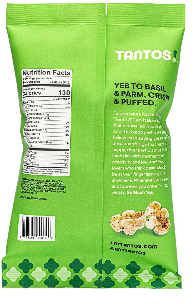 Puffed Pasta Chip - Pesto Flavor