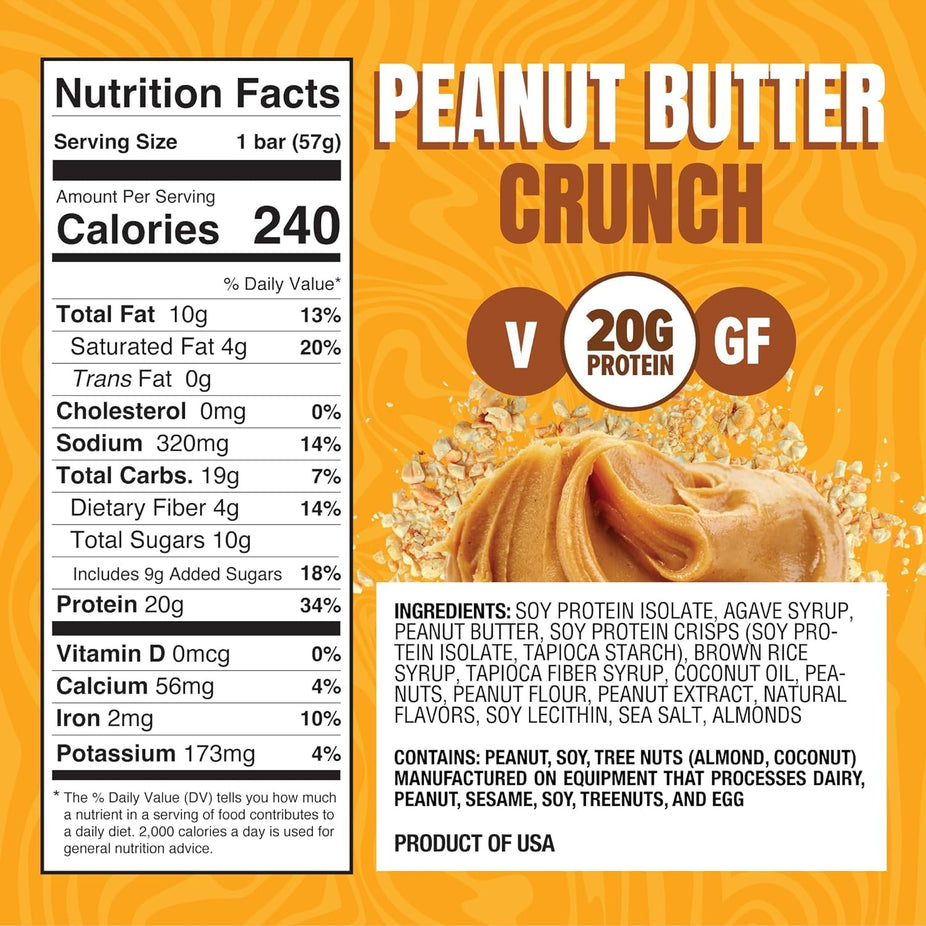 Peanut Butter Crunch Protein Bar (16 CT)