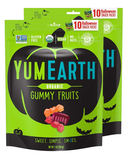 Organic Gummy Fruits - Halloween Snack Pack (20 CT)