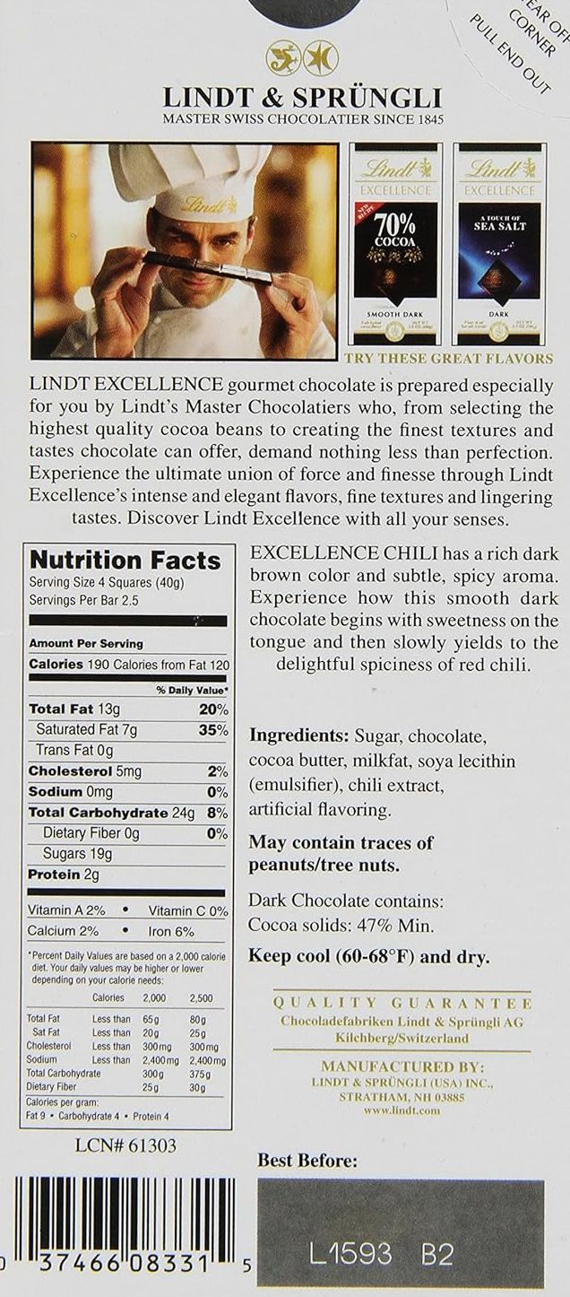 Excellence Chili Chocolate Bar