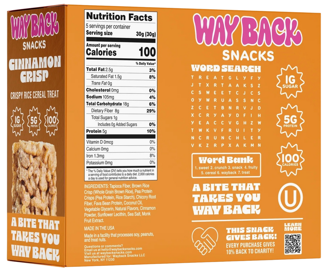 Cinnamon Crisp Crispy Rice Cereal Treat