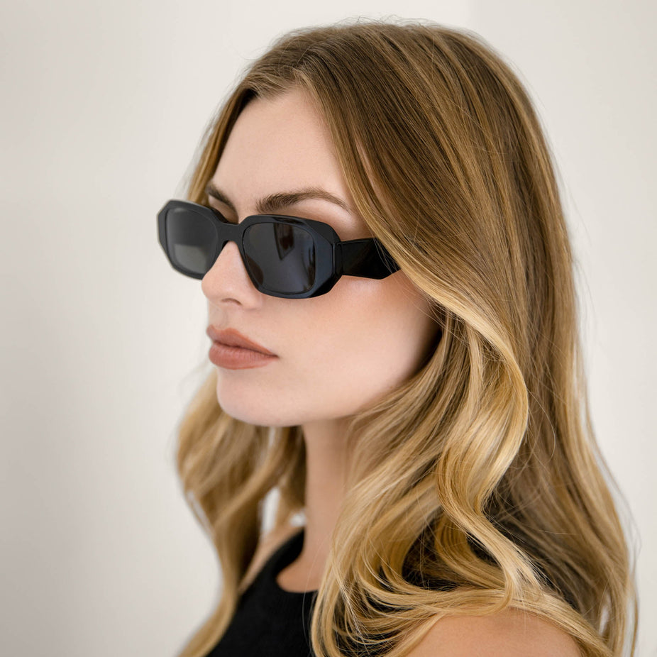 Gabriele Rectangle Italian Acetate Sunglasses