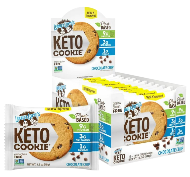 Keto Chocolate Chip Cookies (12 Pack)