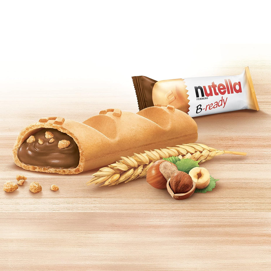 B-Ready Wafer Bars filled with Nutella (6 CT)
