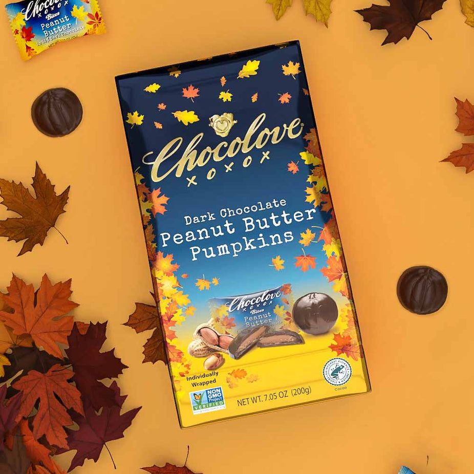 Dark Chocolate Peanut Butter Pumpkins