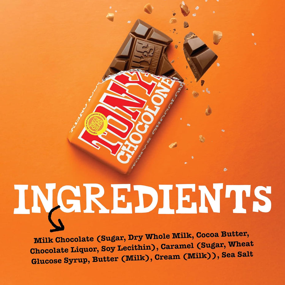 32% Milk Chocolate, Caramel and Sea Salt Chocolate Bar