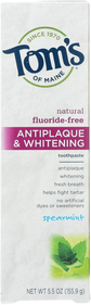 Antiplaque and Whitening Spearmint Natural Toothpaste