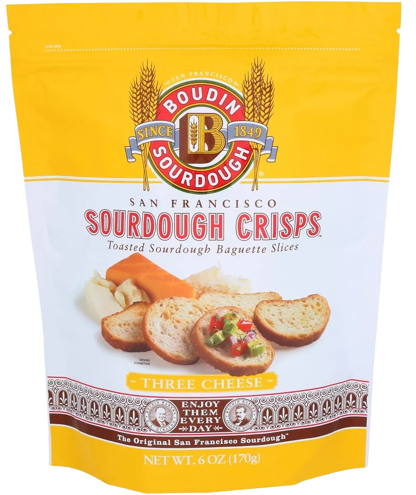 Three Cheese Sourdough Crisps