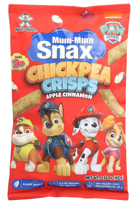 Paw Patrol Snax Chickpea Crisps Cheese (8 Pack)