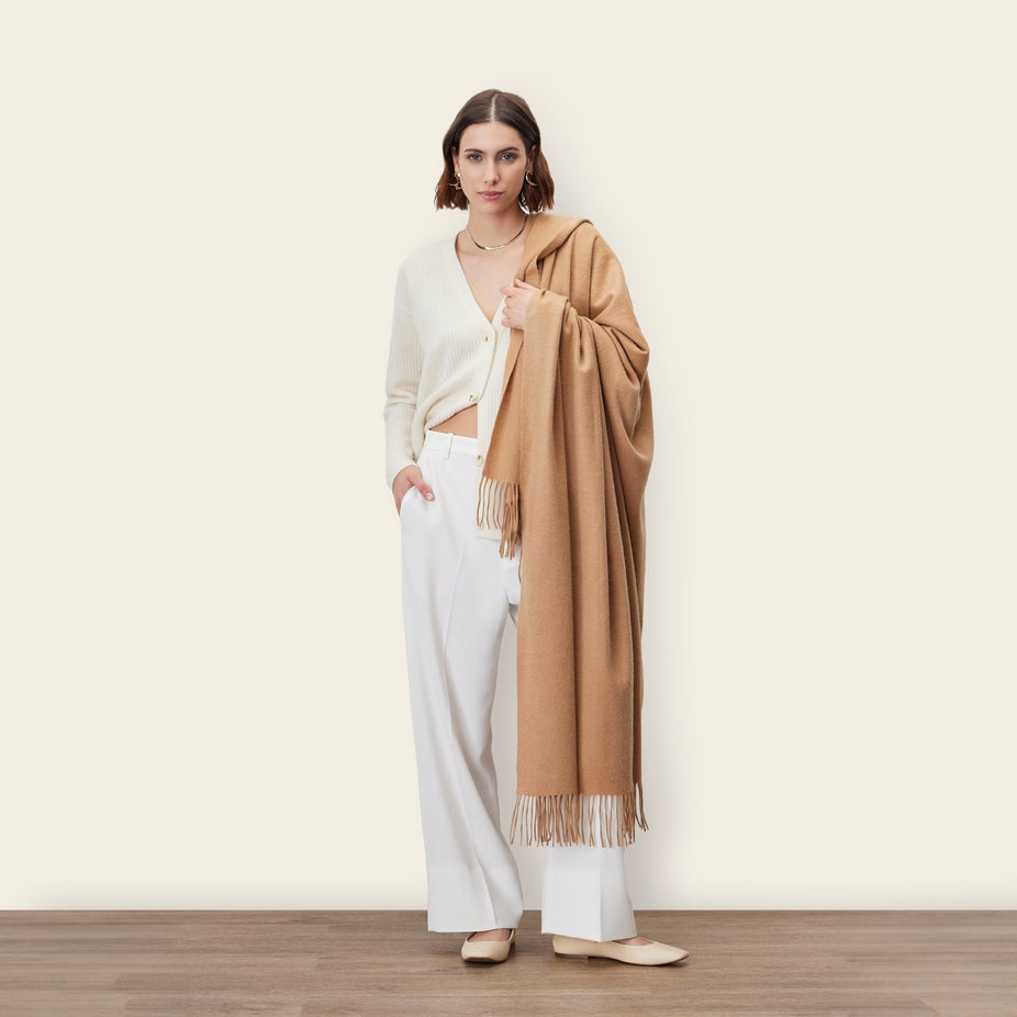 Cleo Oversized Cashmere Scarf