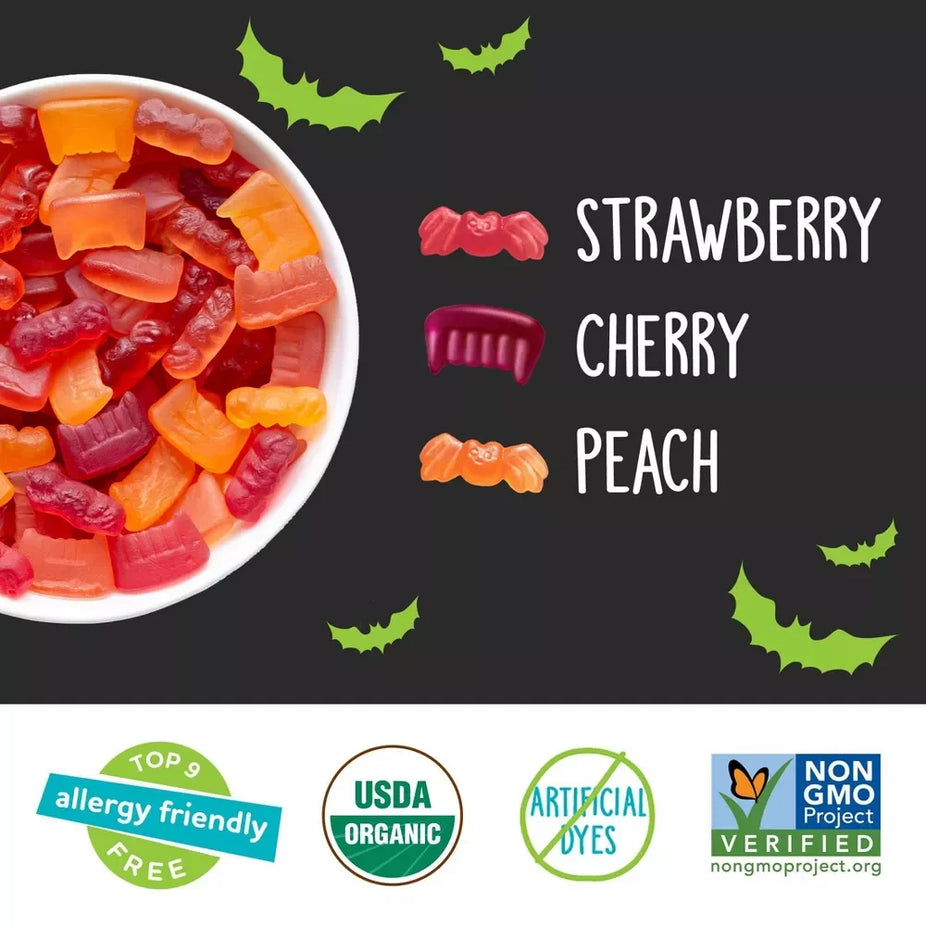 Organic Gummy Fruits - Halloween Snack Pack (20 CT)