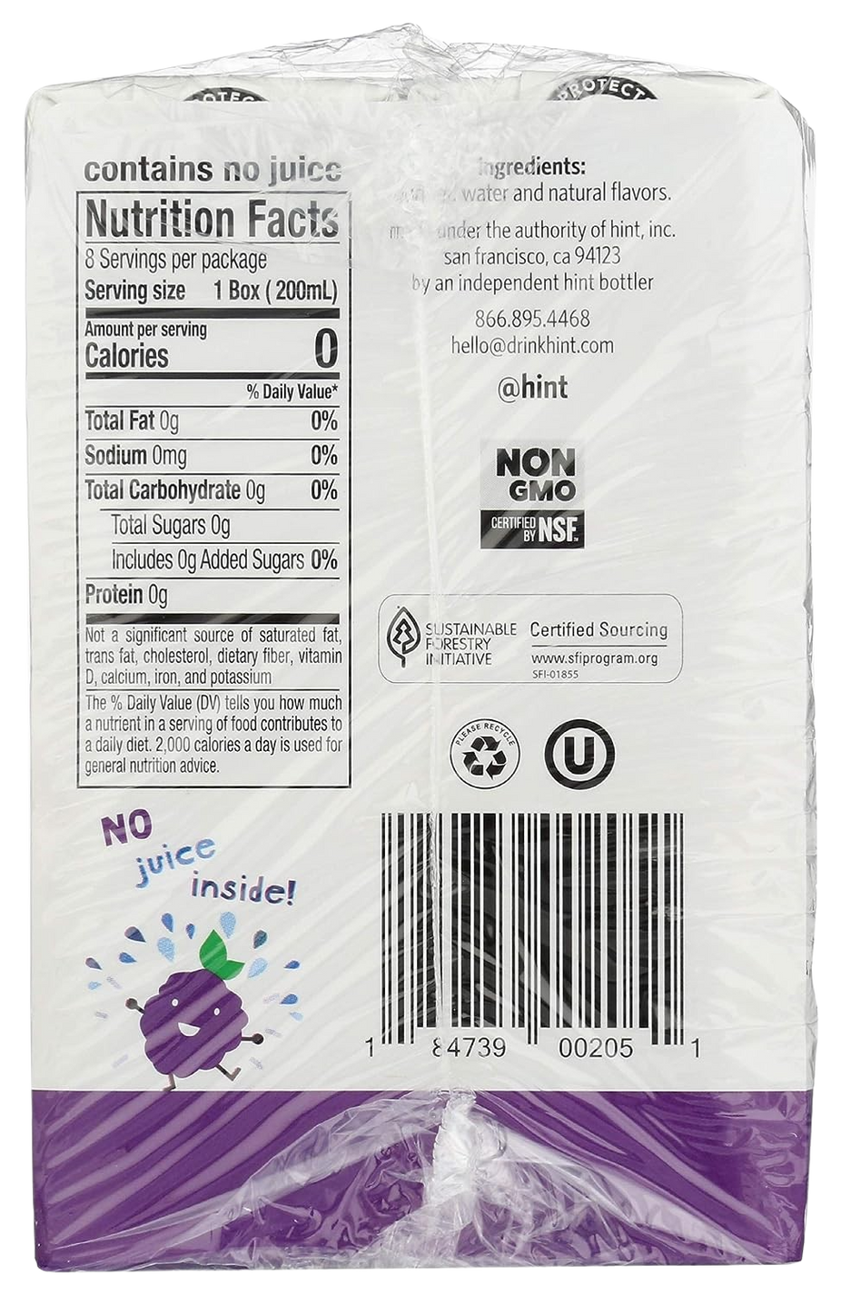 Kids Blackberry Essence Infused Water (8 Pack)
