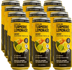 Organic Sparkling Turmeric Lemonade Sparkling Energy (12 Pack)