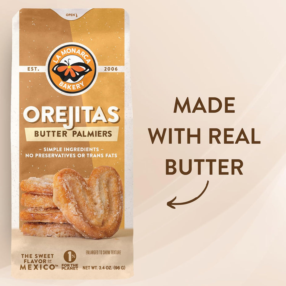 Butter Palmiers Orejitas  Cookies