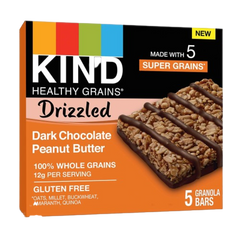 Dark Chocolate Peanut Butter Drizzled Bars (5 CT)