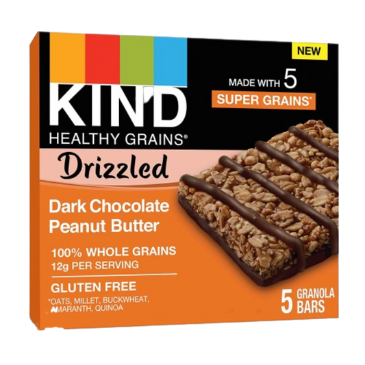 Dark Chocolate Peanut Butter Drizzled Bars (5 CT)