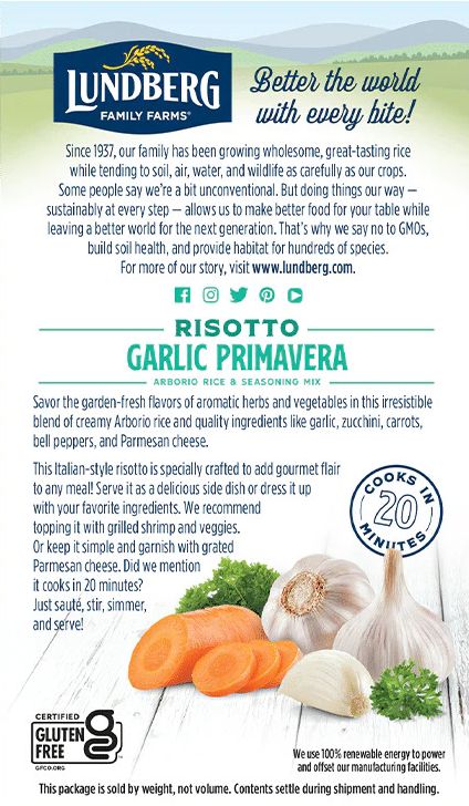 Garlic Primavera Risotto